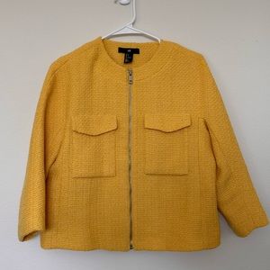H&M Women’s Yellow Zip Jacket